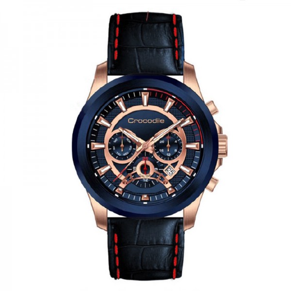 Crocodile CM-011D24C Rosegold Blue